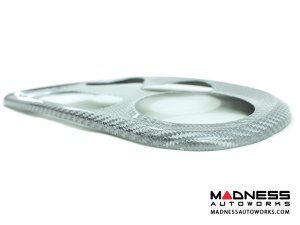 FIAT 500 Temperature Control Panel - White Candy Carbon Fiber